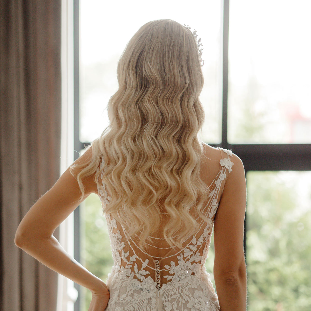 Human Hair Clip In Hair