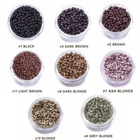 Nano Beads 3mm Silicone Lined for Hair Extensions 1000 Pcs