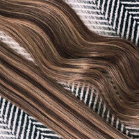Genius Weft Hair Extensions #2c/10 Chocolate and Caramel Highlights