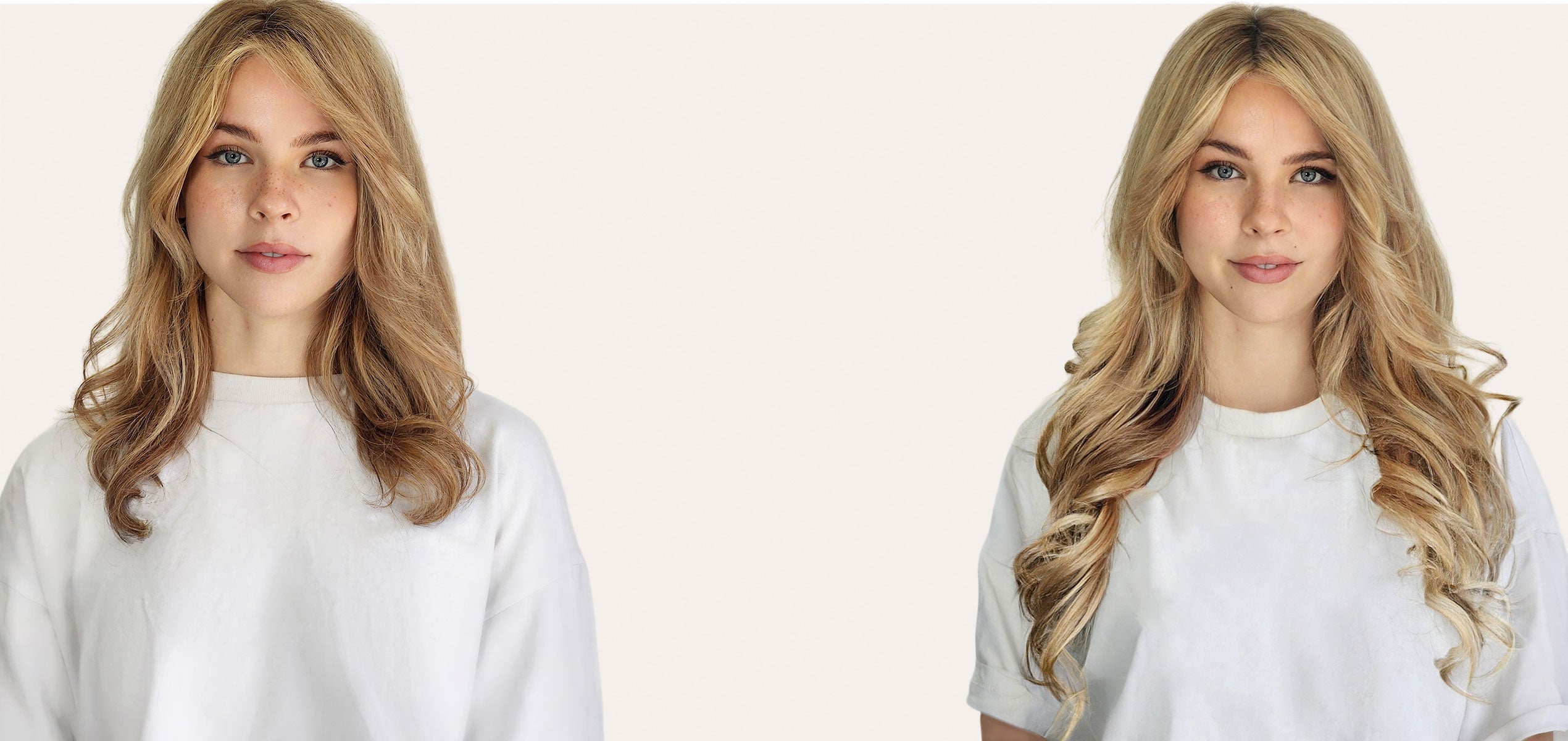 Tape Hair Extensions Before and After