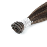 Genius Weft Hair Extensions #2c/8a Chocolate & Ash Brown Mix Highlights