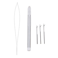 Set Multi-function Aluminum Hook Needle and Loop Threader Nano
