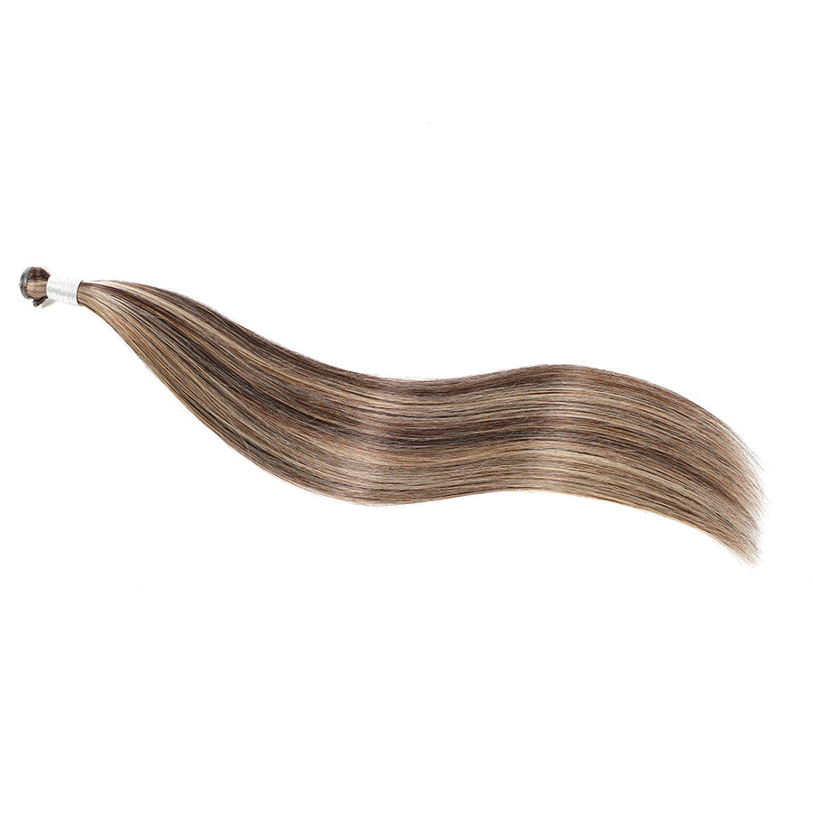 Genius Weft Hair Extensions   #2/16 Dark Brown and Natural Blonde