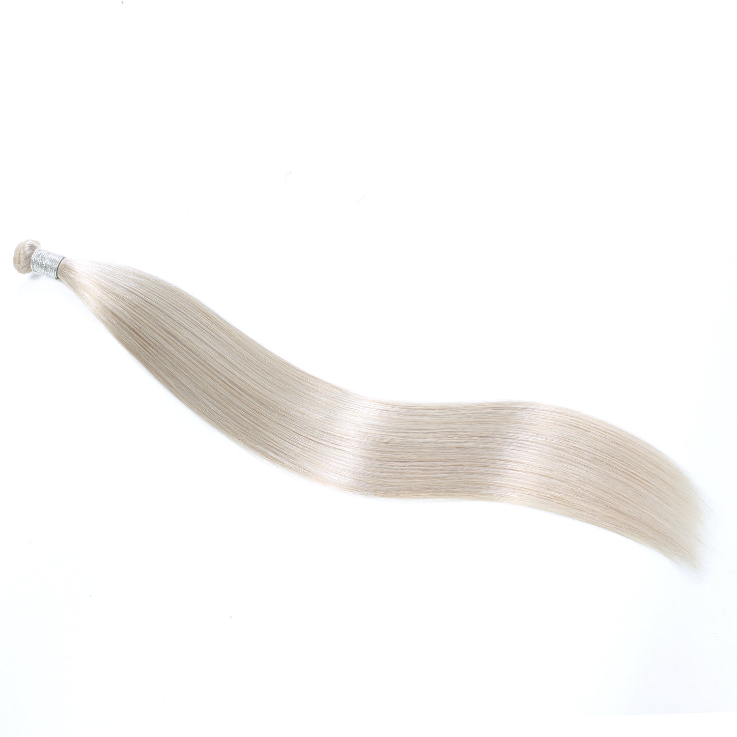 Genius Weft Hair Extensions   #60a White Silver Blonde