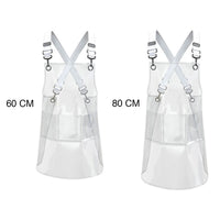 مريلة تصفيف الشعر شفافة من مادة TPU