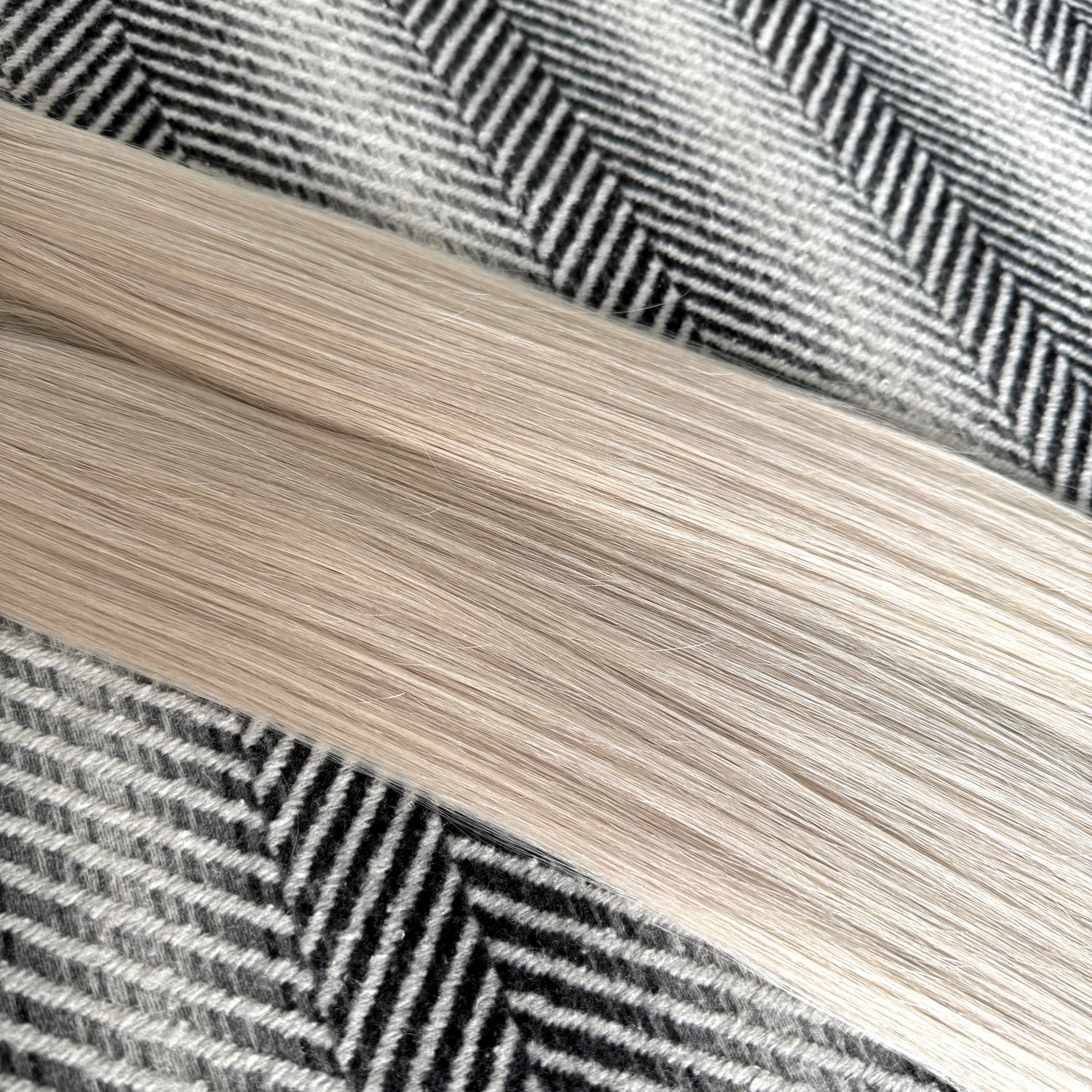 White Blonde Hair Extensions Straight Human Hair