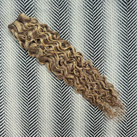 Cinnamon Brown and Sandy Blonde Mix Curly Hair Extensions