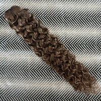 Cinnamon Brown Curly Hair Extensions