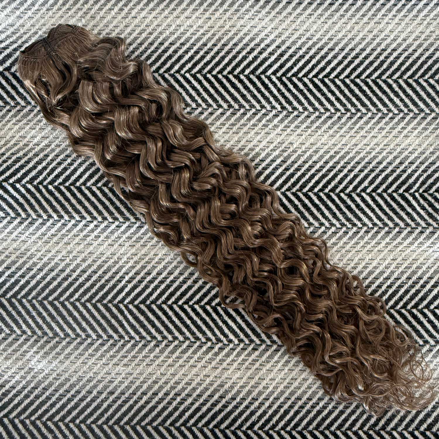 Cinnamon Brown Curly Hair Extensions