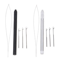 Set Multi-function Aluminum Hook Needle and Loop Threader Nano
