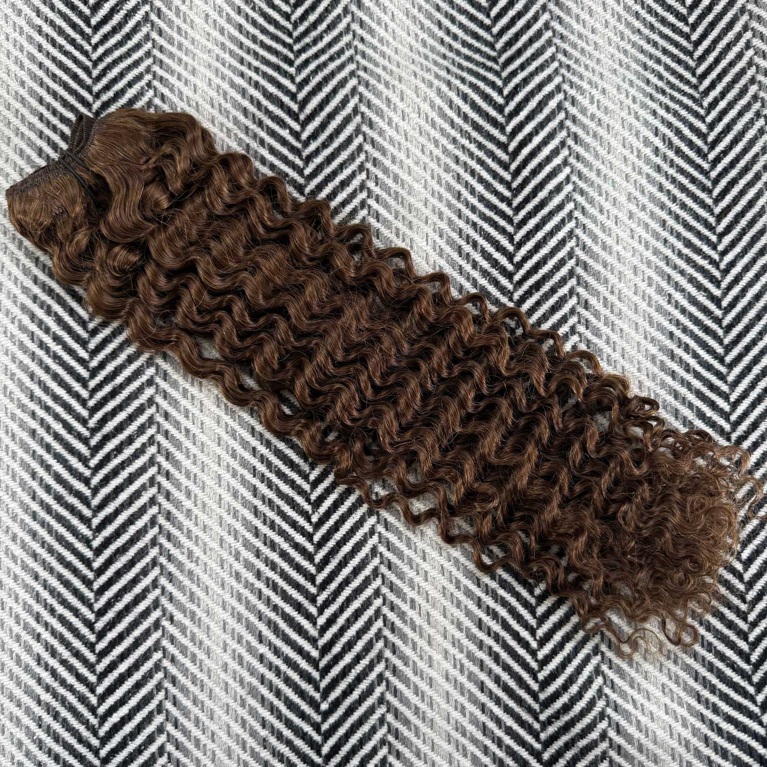 Chestnut Brown Curly Hair Extensions