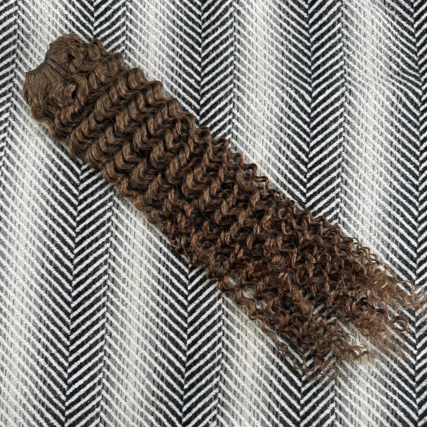 Cinnamon Brown Curly Hair Extensions