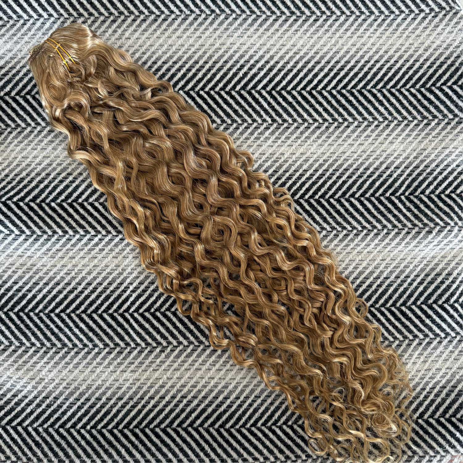 Natural Blonde Curly Hair Extensions