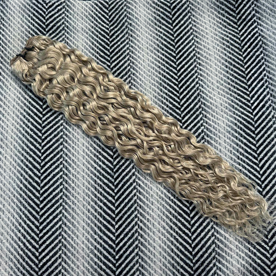 Ash Blonde Curly Hair Extensions