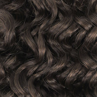 Weft Curly Hair Extensions 3B #2c Dark Chocolate Brown