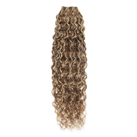 Weft Curly Hair Extensions Mix Shade