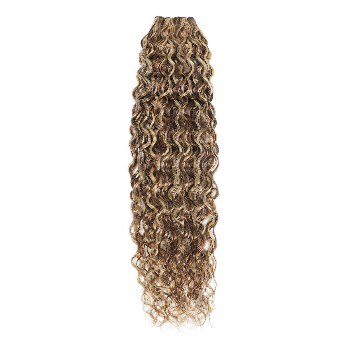 Weft Curly Hair Extensions Mix Shade