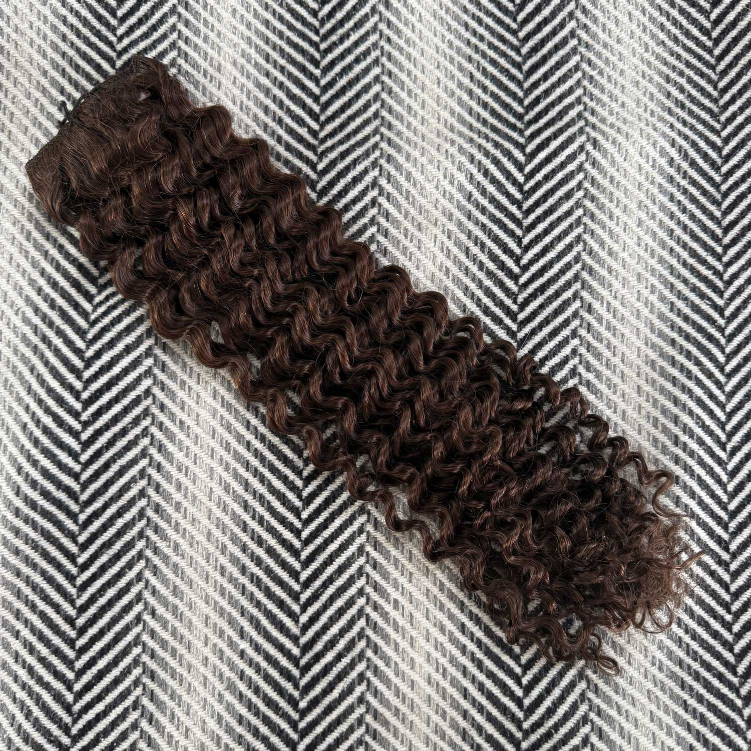 Dark Brown Curly Hair Extensions Human Hair