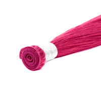 Genius Weft Human Hair Extensions in Bright Burgundy