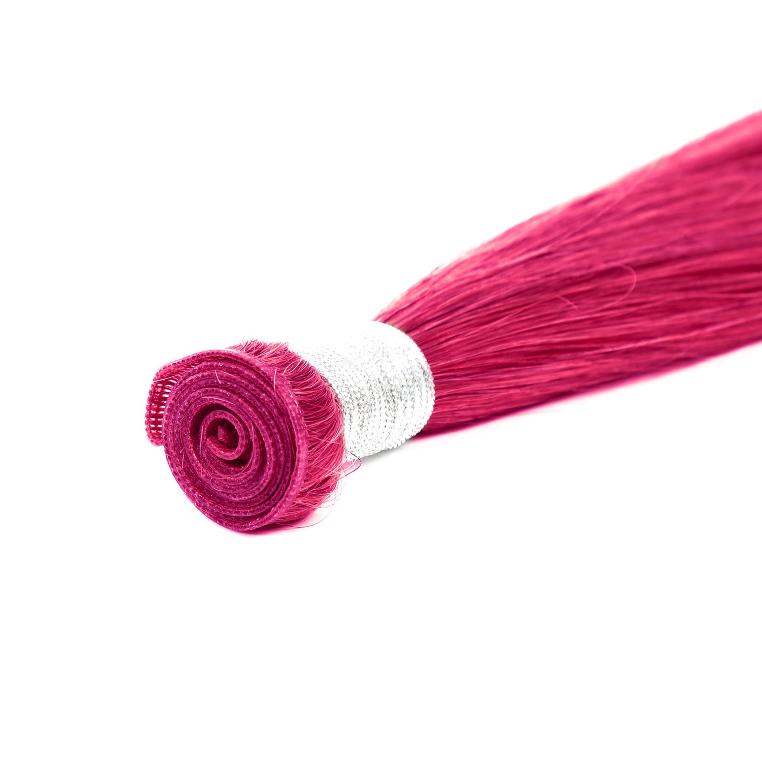 Genius Weft Human Hair Extensions in Bright Burgundy