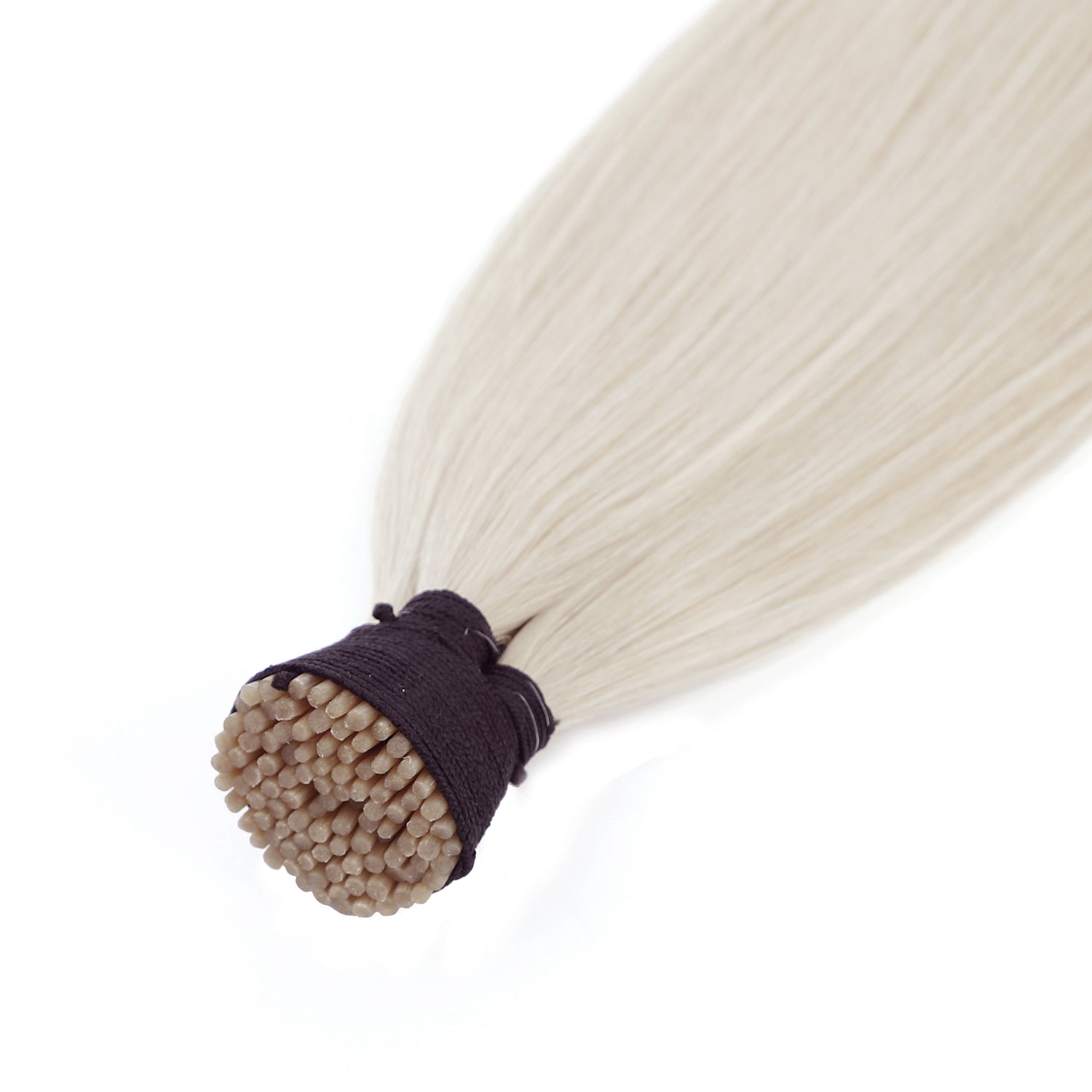 Micro Bead Hair Extensions I Tip #60a Silver White Blonde