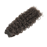 Weft Curly Hair Extensions 3B #2c Dark Chocolate Brown