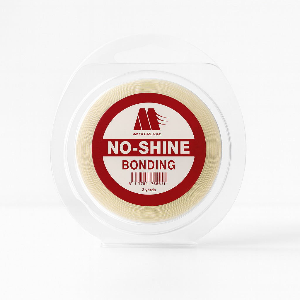 Roll of 'No-Shine Bonding' tape with a red label on a white background