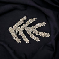 Bridal Hair Piece Silver Rhinestone Comb Headpiece