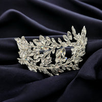 Bridal Hair Piece Silver Rhinestone Headpiece