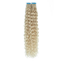 Curly Hair Extensions White Blonde
