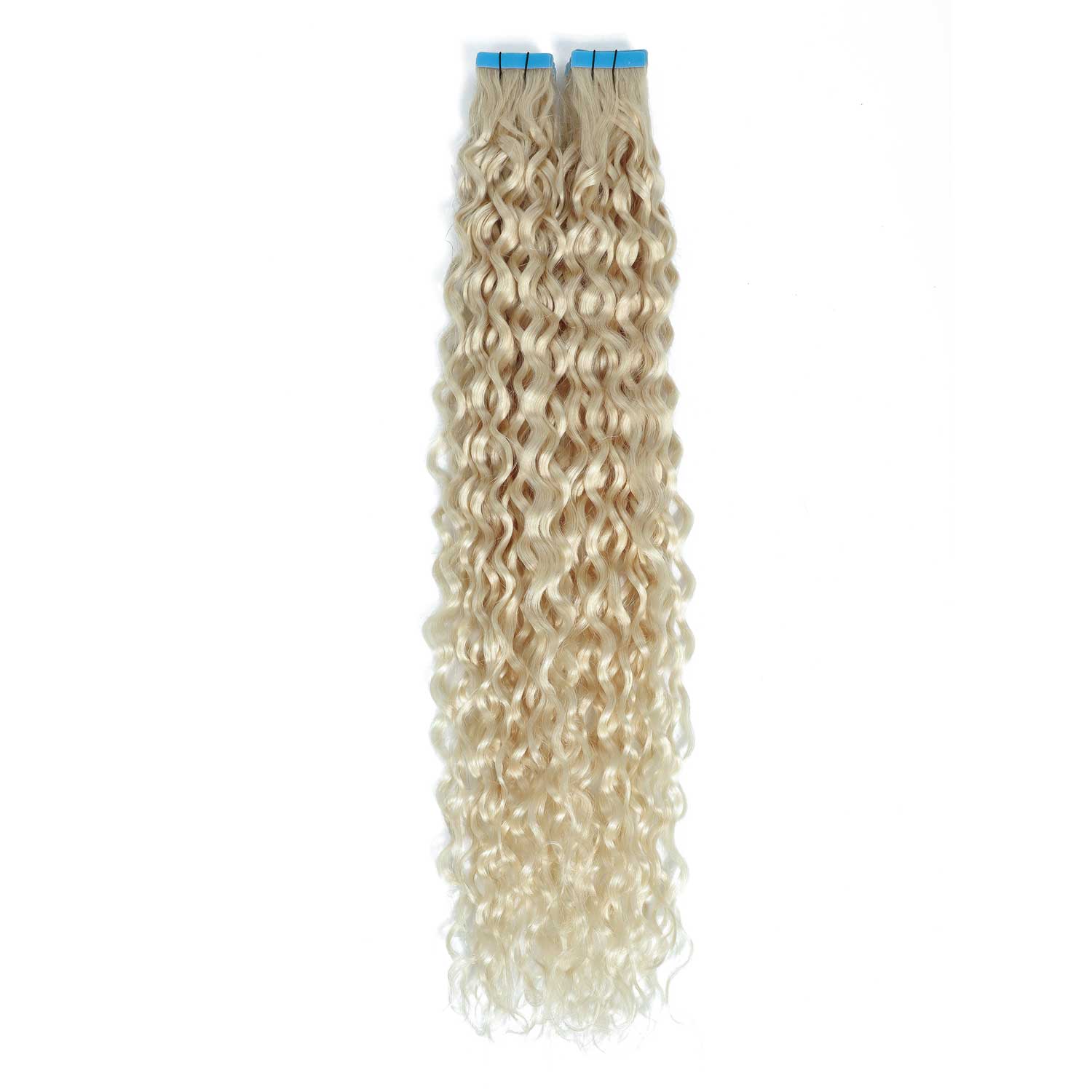 Curly Hair Extensions White Blonde