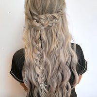 Bridal Vine Hair Piece Silver Rhinestone