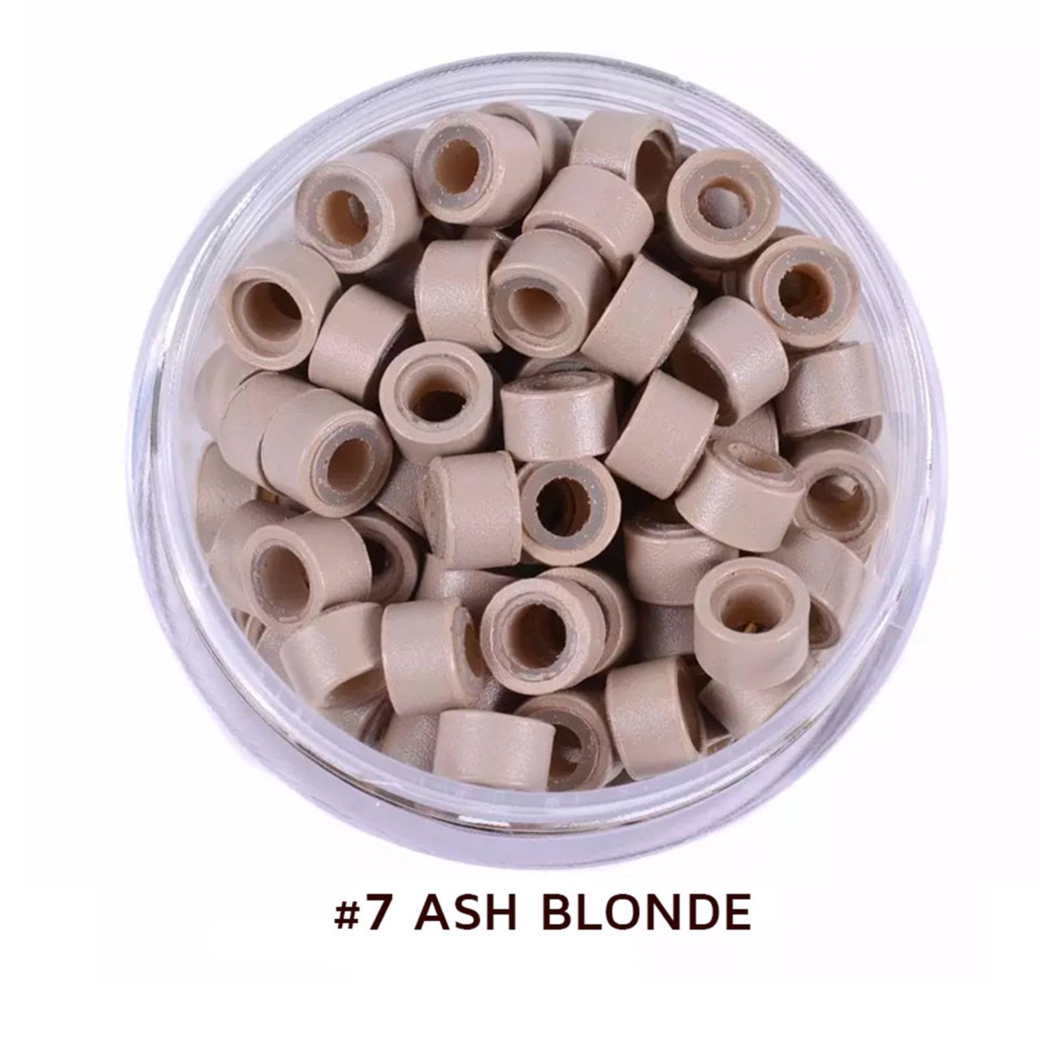 Micro Beads 5mm Silicone Lined for Hair Extensions 500 Pcs