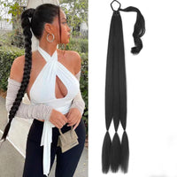 Long braid ponytail hair extension