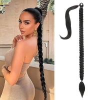 Long Braided Ponytail Extension 34"