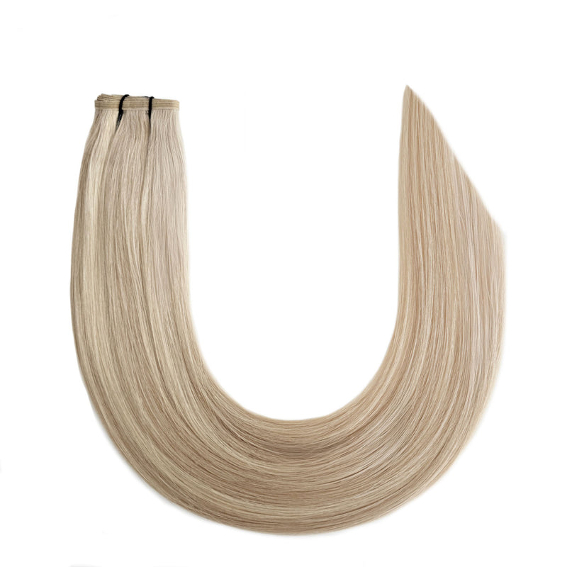 Flat Weft Hair Extensions - #17/1001 Ash Blonde Mix 22"