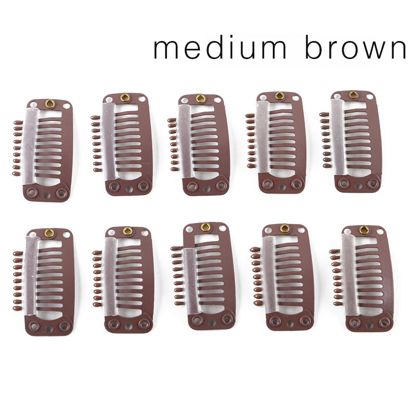 Hair Extensions Snap Clip 2.8cm 10 Pcs
