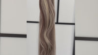 Ash Brown and Platinum Blonde Hair Extensions