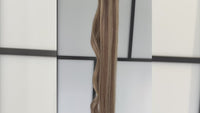 Hair Bundle showcasing the balayage mix of cinnamon brown and sandy blonde