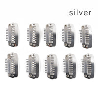 Hair Extensions Snap Clip 2.8cm 10 Pcs