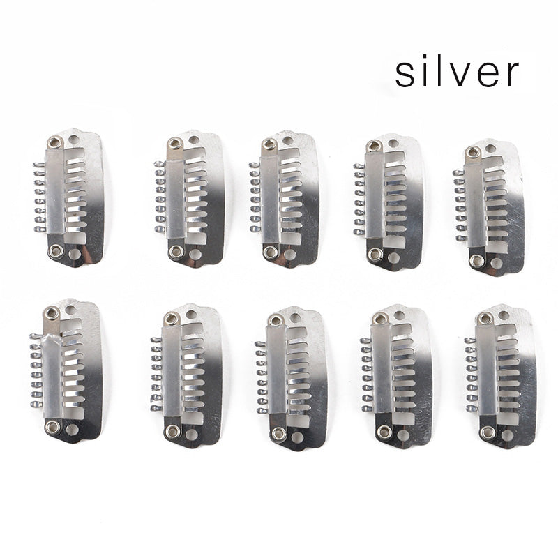 Hair Extensions Snap Clip 2.8cm 10 Pcs