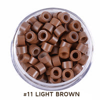 Micro Beads 5mm Silicone Lined for Hair Extensions 500 Pcs