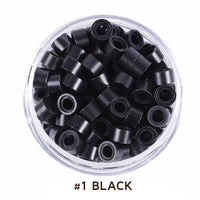 Micro Beads 5mm Silicone Lined for Hair Extensions 500 Pcs