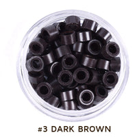 Micro Beads 5mm Silicone Lined for Hair Extensions 500 Pcs