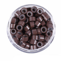 Micro Beads 5mm Silicone Lined for Hair Extensions 500 Pcs