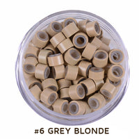 Micro Beads 5mm Silicone Lined for Hair Extensions 500 Pcs