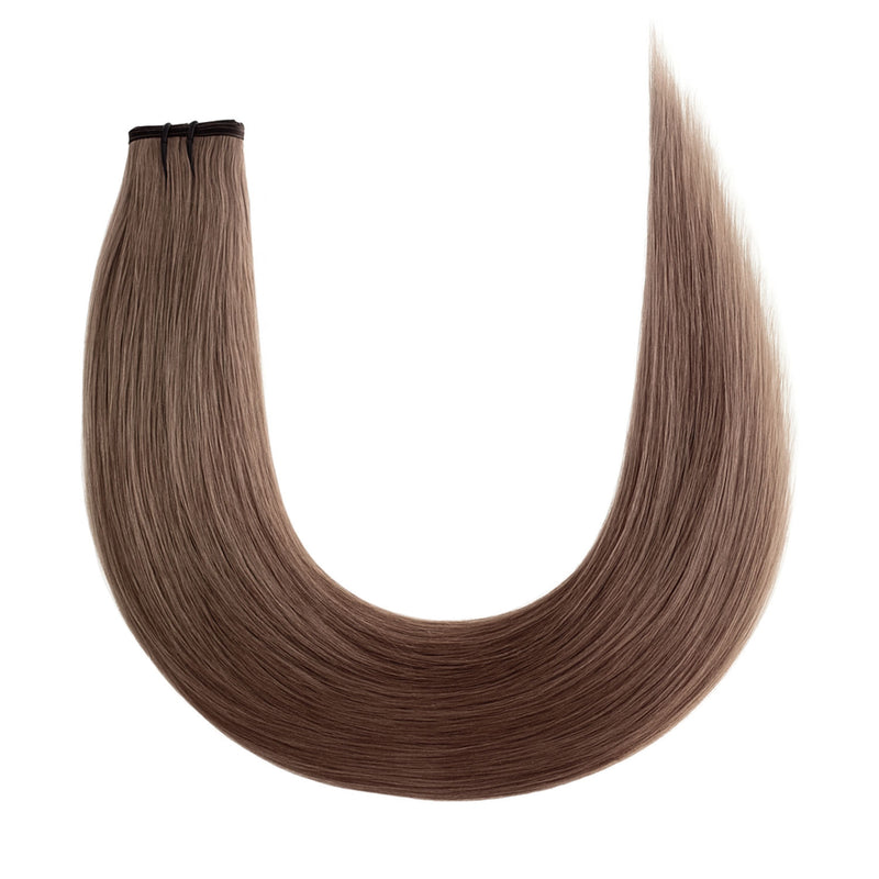 Flat Weft Hair Extensions - #8a Ash Brown