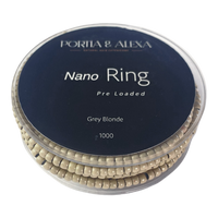 Pre Loaded Nano Rings Beads for Hair Extensions 1000 Pcs