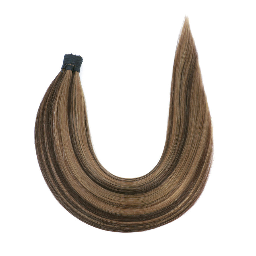 natural hair with Microloop hair extensions