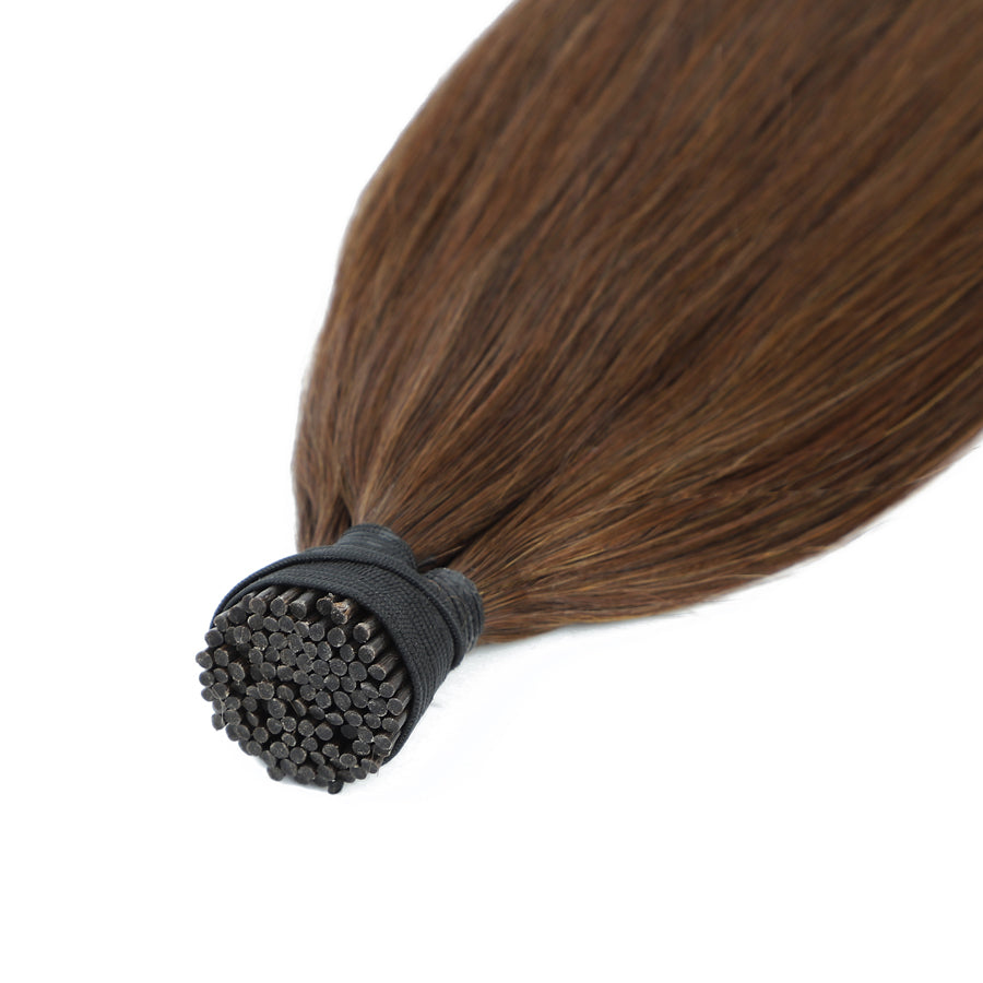 Micro Bead Hair Extensions I Tip #4 Chestnut Brown